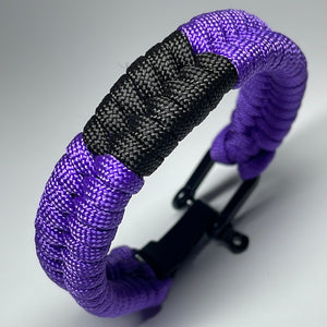 Purple Belt Ranked BJJ Paracord Bracelet